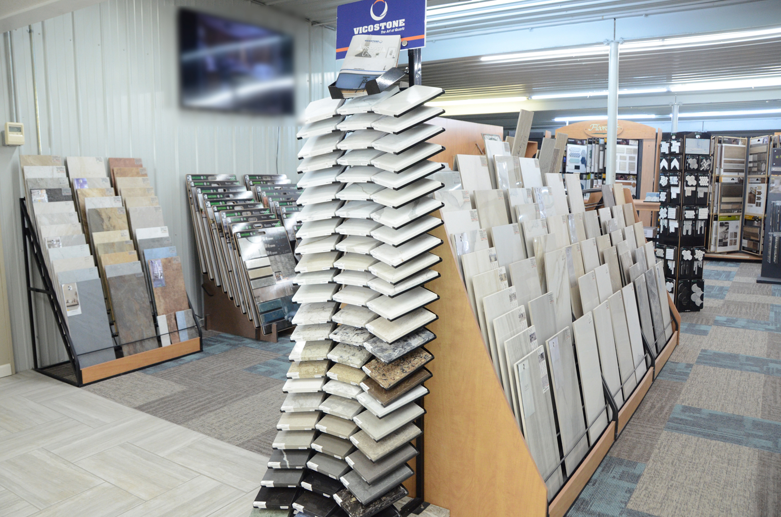Backsplash tile display in Switz City